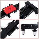 16.53" Camera Track Dolly Slider Rail System for Stabilizing Photograph Movie Film Video Making DSLR Camera