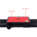 16.53" Camera Track Dolly Slider Rail System for Stabilizing Photograph Movie Film Video Making DSLR Camera
