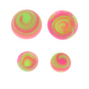 Skidproof Pad Silicone Mini Heart Reduction Stand Cooling Balls for all Laptop Notebook Green