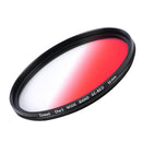 Ultra Thin Graduated Neutral Density Red ND Filter 55mm for DSLR Camera