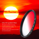 Ultra Thin Graduated Neutral Density Red ND Filter 82mm for DSLR Camera