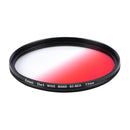 Ultra Thin Graduated Neutral Density Red ND Filter 77mm for DSLR Camera