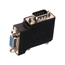 Right Angle 15 Pin VGA SVGA Male to Female Converter Adapter for Projectors