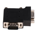 Right Angle 15 Pin VGA SVGA Male to Female Converter Adapter for Projectors