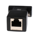 Black Extender VGA Male to RJ45 Network Cable Cord Female Adapter for PC laptop DVR