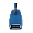Blue Side Right Angle USB 3.0 Male to Female Adapter Connector Hubs