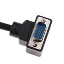 90 degree Right Angle VGA Cable Male to Male Adapter For LCD Monitor TV