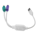 250mm USB Male to PS2 Female Cable Cord Adapter Converter Use for Keyboard Mouse