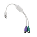 250mm USB Male to PS2 Female Cable Cord Adapter Converter Use for Keyboard Mouse