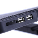 2 USB 4 Fans Cooling Fans Laptop Cooler Cooling Pad Base LED Notebook Cooler Computer USB Fan Stand for 12''-17'' Laptop PC