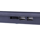 Ergonomic Quiet Laptop Cooling Pad Cooler Stand w/ 2 USB Powered Fans LED Blue Light