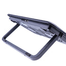Ergonomic Quiet Laptop Cooling Pad Cooler Stand w/ 2 USB Powered Fans LED Blue Light