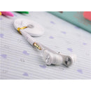 3.5mm In-Ear Stereo Headpset Noodle Earphone Running Sport for Samsung Phone MP3 1meter/3ft White