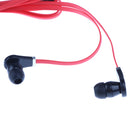 3.5mm In-Ear Stereo Headphone Noodle Earphone Running Sport for Samsung Phone MP3 1meter/3ft Red