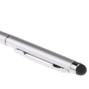 High Precision Capacitive Pen Hand Writing Drawing Ballpoint Pen Stylus Touch Screen Pen for Samsung iPhone iPad Silver