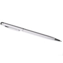 High Precision Capacitive Pen Hand Writing Drawing Ballpoint Pen Stylus Touch Screen Pen for Samsung iPhone iPad Silver
