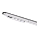 High Precision Capacitive Pen Hand Writing Drawing Ballpoint Pen Stylus Touch Screen Pen for Samsung iPhone iPad Silver
