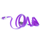 Micro USB Charger Charging Sync Data Charging Cable for Samsung Galaxy S3 S4 S5 S6 Android Purple