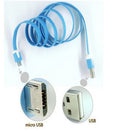 Micro USB Charger Charging Sync Data Charging Cable for Samsung Galaxy S3 S4 S5 S6 Android Purple