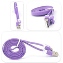 Micro USB Charger Charging Sync Data Charging Cable for Samsung Galaxy S3 S4 S5 S6 Android Purple