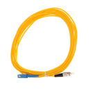5 Meter SC to FC Single Mode Single Core Fiber Optic Drop Wire Cables Yellow