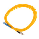 5 Meter SC to FC Single Mode Single Core Fiber Optic Drop Wire Cables Yellow