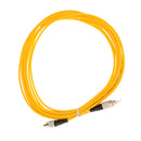 5 Meter FC to FC Single Mode Single Core Fiber Optic Drop Wire Cables Yellow