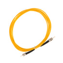 3meter Singlemode Simplex Fiber Optic Jumper Electric Cable ST to ST Yellow