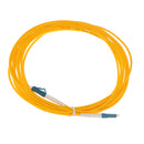 5 Meter Singlemode Simplex Fiber Optic Jumper Electric Cable Cord LC to LC Yellow