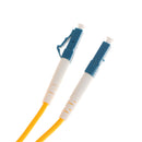 Single Mode Simplex Double Core Fiber Optic Drop Wire Cables LC-LC Yellow 3 meter