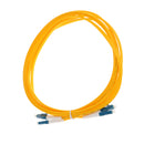 Single Mode Simplex Double Core Fiber Optic Drop Wire Cables LC-LC Yellow 3 meter