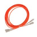 5M Single-core Multi Mode Dual Core Patch Cord Cables SC-SC Orange Red