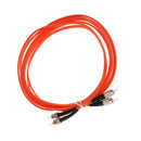 FC To ST Multimode Duplex Wire Fiber Optic Jumper Cable FC - ST 3Meter