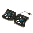 Portable USB Folding Two 70mm Fans Laptop Notebook Cooling Cooler Pad