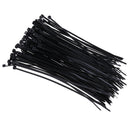 100 Pieces 200mm Network Nylon Plastic Cable Wire Zip Tie Self Locking Strap Black