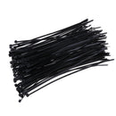 100 Pieces 200mm Network Nylon Plastic Cable Wire Zip Tie Self Locking Strap Black