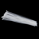 100 Pack 20'' Nylon Cable Zip Ties Heavy Duty Self Locking for Home Garage White