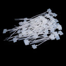 100 pieces Cable Cord Organizer Ties strap Zip for home office electronic White