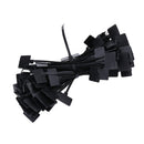 100 pieces Nylon Cable ties kit Cord Organizer Zip wire for Network Computer Black