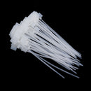 100Piece150mmx4mm Nylon Cable Zip Ties Heavy Duty Self Locking Durable White