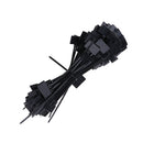 100Piece150mmx4mm Nylon Cable Zip Ties Heavy Duty Self Locking Durable Black