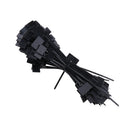 100Piece150mmx4mm Nylon Cable Zip Ties Heavy Duty Self Locking Durable Black