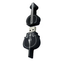 Portable Guitar Model USB 2.0 Flash Memory Stick Storage Drive Thumb U Disk for Computer Laptop Universal Black 16G