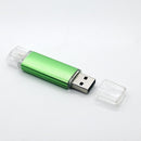 4GB OTG Dual Micro USB Flash Pen Drive Memory Stick U Disk for Smartphone PC Green