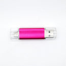 4GB OTG Dual Micro USB Flash Pen Drive Memory Stick U Disk for Smartphone PC Rose Red