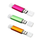 64GB OTG Dual Micro USB Flash Pen Drive Memory Stick U Disk for Smartphone PC Rose Red