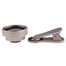 Clip-on Optical Glass Lens HD Without Distortion 0.6X Wide-angle Lens for iPhone 7 7 Plus 6 6S Samsung Galaxy S5 S6 Gold