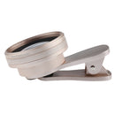 Clip-on Optical Glass Lens HD Without Distortion 0.6X Wide-angle Lens for iPhone 7 7 Plus 6 6S Samsung Galaxy S5 S6 Gold