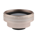 Clip-on Optical Glass Lens HD Without Distortion 0.6X Wide-angle Lens for iPhone 7 7 Plus 6 6S Samsung Galaxy S5 S6 Gold