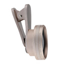 Clip-on Optical Glass Lens HD Without Distortion 0.6X Wide-angle Lens for iPhone 7 7 Plus 6 6S Samsung Galaxy S5 S6 Gold